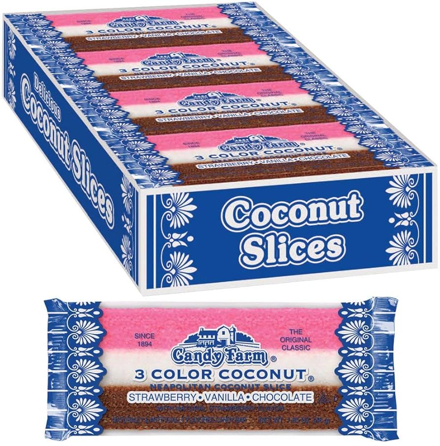 Neapolitan Coconut Bars